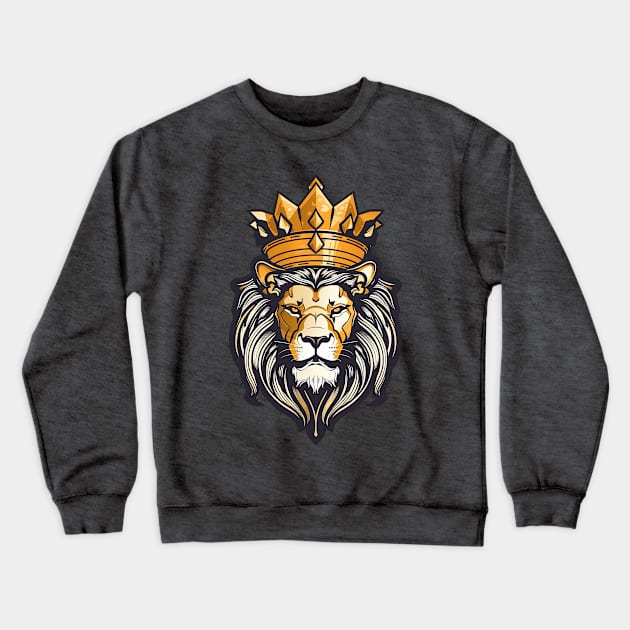 Lion king of the jungle Crewneck Sweatshirt by SamuelC23